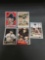 5 Card Lot of MICKEY MANTLE New York Yankees Baseball Cards from Massive Collection