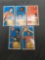 4 Card Lot of 1970-71 Topps Vintage Basketball Cards from Estate