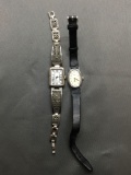 Lot of Two Stainless Steel Watches w/ Bracelet & Strap