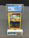 CGC Graded 2002 Pokemon Expedition #84 KADABRA Reverse Holofoil Rare Trading Card - EX-NM+ 6.5