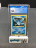 CGC Graded 1999 Pokemon Fossil #2 ARTICUNO Holofoil Rare Trading Card - EX-NM+ 6.5