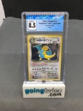 CGC Graded 1997 Pokemon Japanese Rocket Gang DARK DRAGONITE Holofoil Rare Trading Card - NM-MT+ 8.5