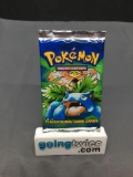 Factory Sealed Pokemon Base Set Unlimited 11 Card Booster Pack - Blastoise Art - 20.6 grams