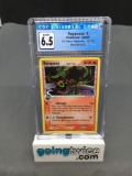 CGC Graded 2006 Pokemon EX Holon Phantoms #26 RAYQUAZA Reverse Holofoil Rare Trading Card - EX-NM+