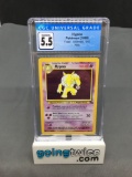 CGC Graded 1999 Pokemon Fossil #8 HYPNO Holofoil Rare Trading Card - EX+ 5.5