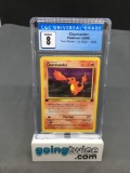 CGC Graded 2000 Pokemon Team Rocket 1st Edition #50 CHARMANDER Trading Card - NM-MT 8