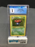 CGC Graded 1999 Pokemon Jungle #15 VILEPLUME Holofoil Rare Trading Card - EX 5