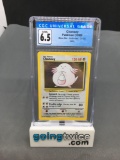 CGC Graded 1999 Pokemon Base Set Unlimited #3 CHANSEY Holofoil Rare Trading Card - EX-NM+ 6.5