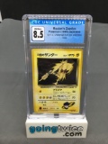 CGC Graded 1999 Pokemon Japanese Gym 2 ROCKET'S ZAPDOS Holofoil Rare Trading Card - NM-MT+ 8.5
