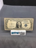 1935-E United States Washington $1 Silver Certificate Bill Currency Note - STAR NOTE