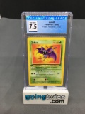 CGC Graded 1999 Pokemon Fossil 1st Edition #57 ZUBAT Trading Card - NM+ 7.5