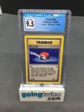 CGC Graded 1999 Pokemon Jungle 1st Edition #64 POKE BALL Trading Card - GEM MINT 9.5