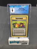 CGC Graded 2000 Pokemon Team Rocket 1st Edition #74 CHALLENGE Trading Card - MINT 9