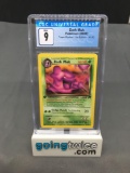 CGC Graded 2000 Pokemon Team Rocket 1st Edition #41 DARK MUK Trading Card - MINT 9
