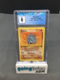 CGC Graded 1999 Pokemon Jungle 1st Edition #61 RHYHORN Trading Card - MINT 9