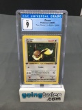 CGC Graded 2000 Pokemon Team Rocket 1st Edition #55 EEVEE Trading Card - MINT 9