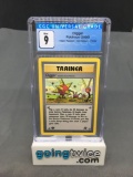 CGC Graded 2000 Pokemon Team Rocket 1st Edition #75 DIGGER Trading Card - MINT 9