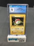 CGC Graded 2000 Pokemon Team Rocket 1st Edition #69 VOLTORB Trading Card - MINT 9