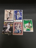 5 Card Lot of DEREK JETER New York Yankees Baseball Cards from Massive Collection