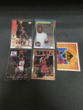 5 Card Lot of MICHAEL JORDAN Chicago Bulls HOF Basketball Cards from Massive Collection