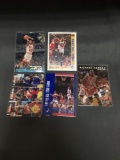 5 Card Lot of MICHAEL JORDAN Chicago Bulls HOF Basketball Cards from Massive Collection