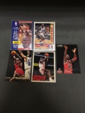 5 Card Lot of MICHAEL JORDAN Chicago Bulls HOF Basketball Cards from Massive Collection