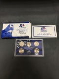 2004 United States Mint 50 States Quarters Proof Set w/ 5 Coins in Original Box incl COA