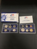 2005 United States Mint Proof Coins Set in Original Box w/ COA