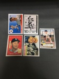 5 Card Lot of MICKEY MANTLE New York Yankees Baseball Cards from Massive Collection