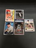 5 Card Lot of MICKEY MANTLE New York Yankees Baseball Cards from Massive Collection