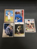 5 Card Lot of MICKEY MANTLE New York Yankees Baseball Cards from Massive Collection