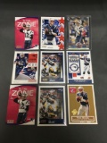 9 Card Lot of TOM BRADY New England Patriots Football Cards from Massive Collection