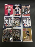 9 Card Lot of TOM BRADY New England Patriots Football Cards from Massive Collection