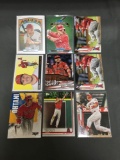 9 Card Lot of MIKE TROUT Los Angeles Angels Baseball Cards from Massive Collection