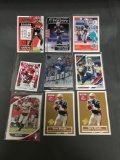 9 Card Lot of TOM BRADY New England Patriots Football Cards from Massive Collection