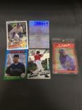 5 Card Lot of KEN GRIFFEY JR Seattle Mariners HOF Baseball Cards from Massive Collection