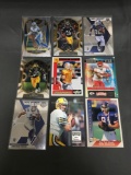 9 Card Lot of FOOTBALL ROOKIE Cards - Mostly from Newer Sets - Some Premiums - Stars & More!