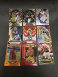 9 Card Lot of FOOTBALL ROOKIE Cards - Mostly from Newer Sets - Some Premiums - Stars & More!