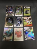 9 Card Lot of FOOTBALL ROOKIE Cards - Mostly from Newer Sets - Some Premiums - Stars & More!