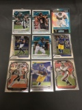 9 Card Lot of FOOTBALL ROOKIE Cards - Mostly from Newer Sets - Some Premiums - Stars & More!