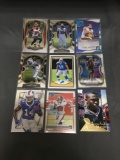 9 Card Lot of FOOTBALL ROOKIE Cards - Mostly from Newer Sets - Some Premiums - Stars & More!