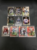 9 Card Lot of FOOTBALL ROOKIE Cards - Mostly from Newer Sets - Some Premiums - Stars & More!