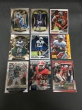 9 Card Lot of FOOTBALL ROOKIE Cards - Mostly from Newer Sets - Some Premiums - Stars & More!