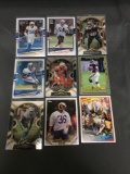 9 Card Lot of FOOTBALL ROOKIE Cards - Mostly from Newer Sets - Some Premiums - Stars & More!