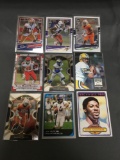 9 Card Lot of FOOTBALL ROOKIE Cards - Mostly from Newer Sets - Some Premiums - Stars & More!