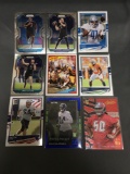 9 Card Lot of FOOTBALL ROOKIE Cards - Mostly from Newer Sets - Some Premiums - Stars & More!