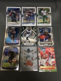 9 Card Lot of FOOTBALL ROOKIE Cards - Mostly from Newer Sets - Some Premiums - Stars & More!