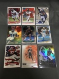 9 Card Lot of FOOTBALL ROOKIE Cards - Mostly from Newer Sets - Some Premiums - Stars & More!