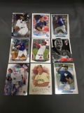 9 Card Lot of BASEBALL ROOKIE CARDS - Future Stars and Hall of Famers from Huge Collection!