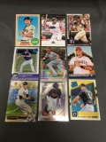 9 Card Lot of BASEBALL ROOKIE CARDS - Future Stars and Hall of Famers from Huge Collection!